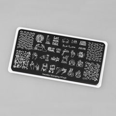 Stamping Platte Schablone  Nr. 98 von Swanky