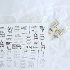 Design adesivo RF339 (adesivi idrosolubili)