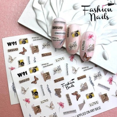 Sticker Design W91 (Water-soluble stickers)