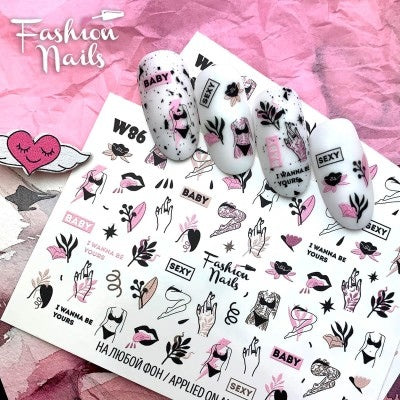 Sticker Design W86 (Adesivi idrosolubili)