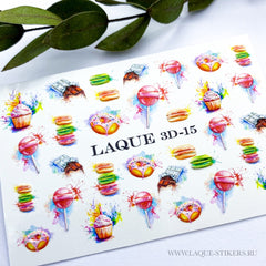 Design Adesivo 3D 3D15 (Adesivi solubili in acqua)