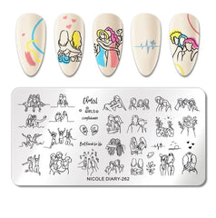 Stamping Platte Schablone ND-262