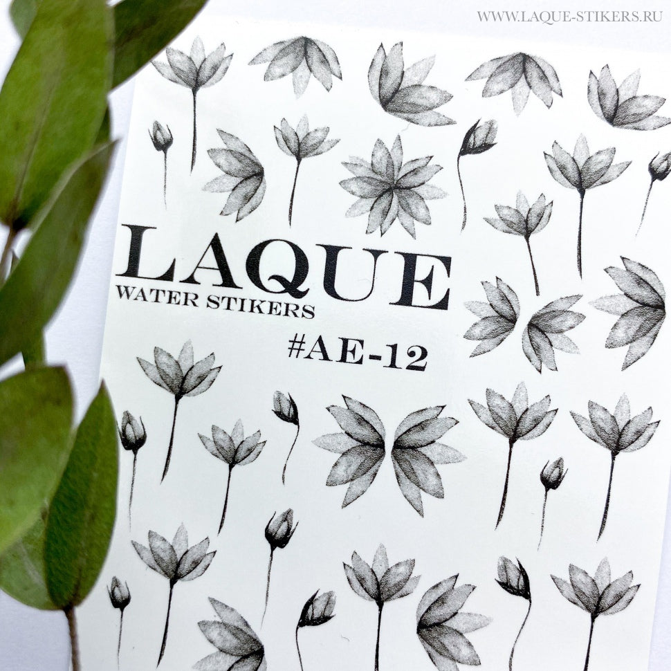 Design adesivo AE12 nero di LAQUE (adesivi idrosolubili)