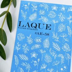 Sticker Design AE58 bianco di LAQUE (adesivi idrosolubili)