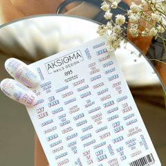 Sticker Design AK095 (Adesivi Solubili in Acqua) di Aksioma