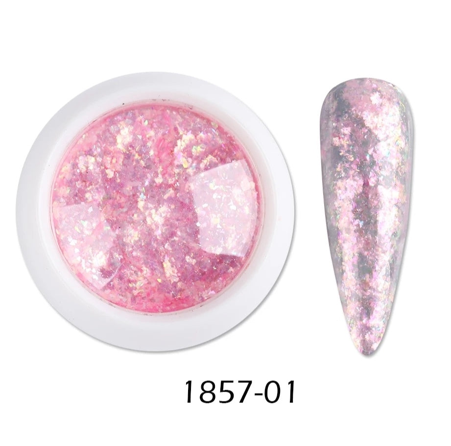 Glitter fiocchi opale in vari colori