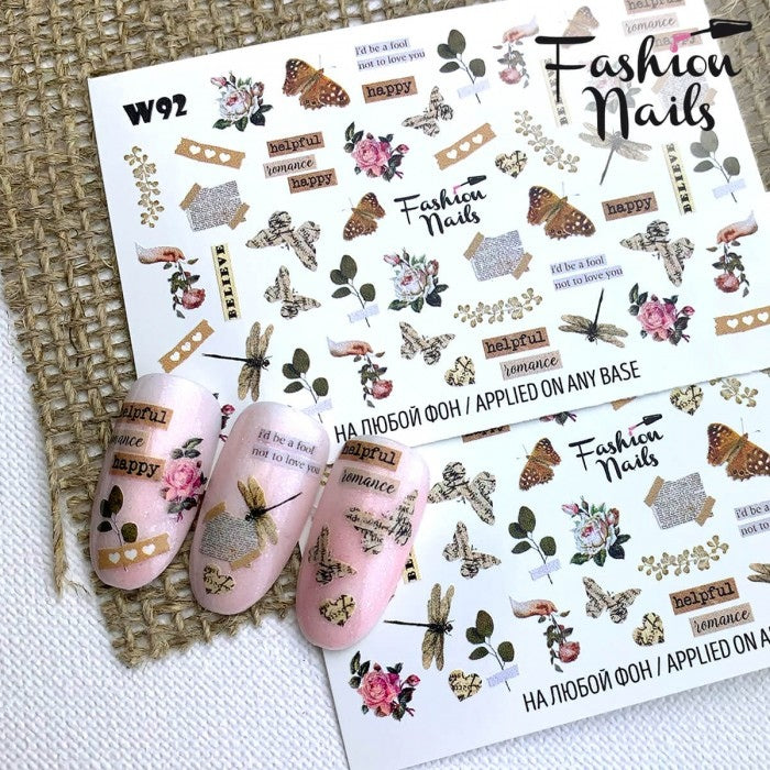 Sticker Design W92 (Adesivi solubili in acqua)