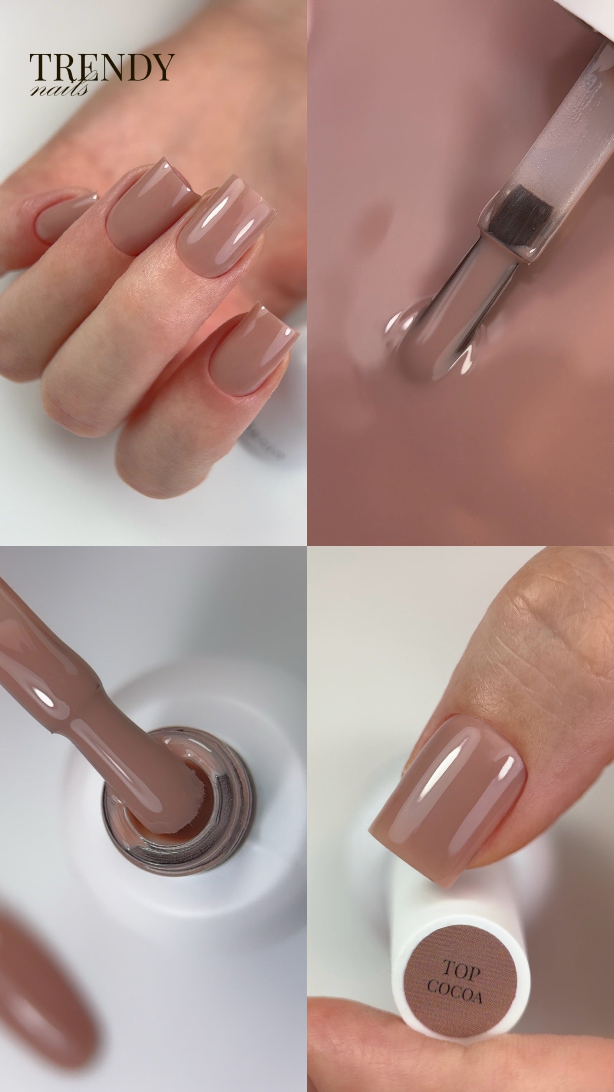 Color Top Cocoa 10ml/15ml von Trendy Nails TPO-Free