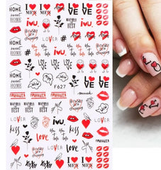 Sticker selbstklebend F627 Liebe, Herzchen