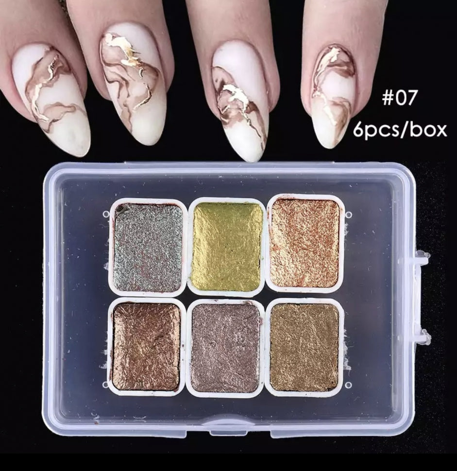 Colori Metallic Aquarell (6 colori)