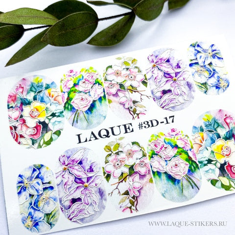 3D Sticker Design 3D17 (вода растворимые наклейки)