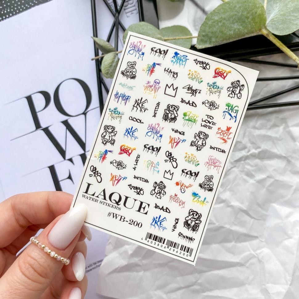 Sticker Design WB200 (adesivi dissolvibili) di Laque