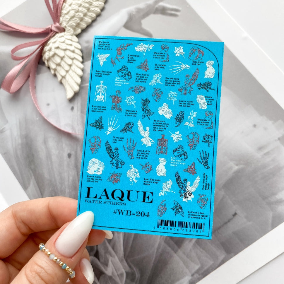 Sticker Design WB204 (Water-soluble Stickers) by Laque