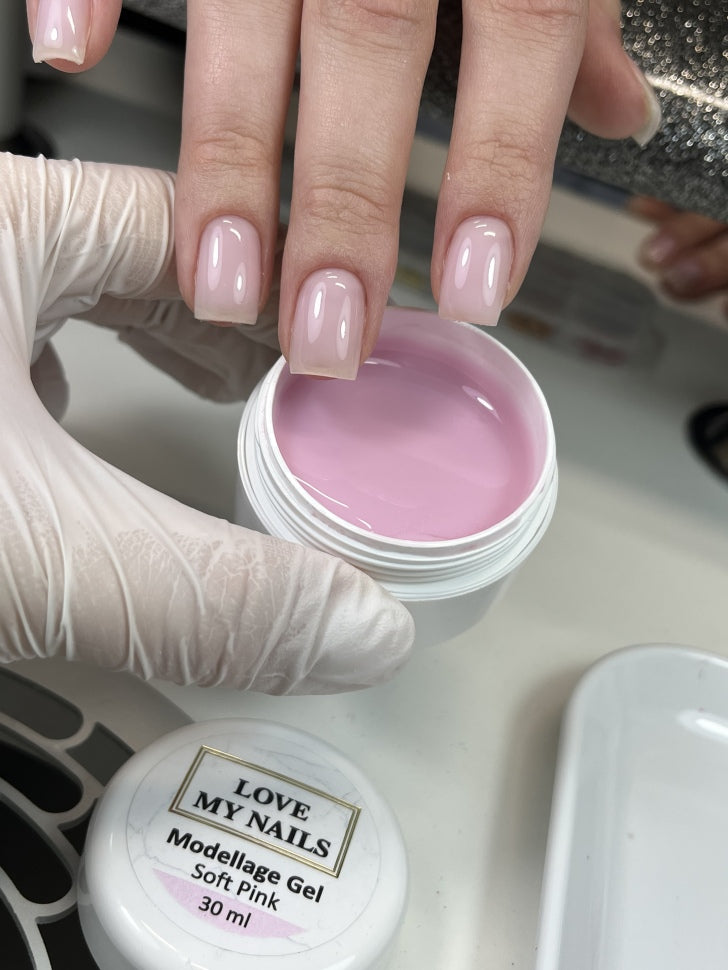 Modelling Gel for Nail Strengthening and Extension 5ml/30ml/50ml (Soft Pink) self-smoothing