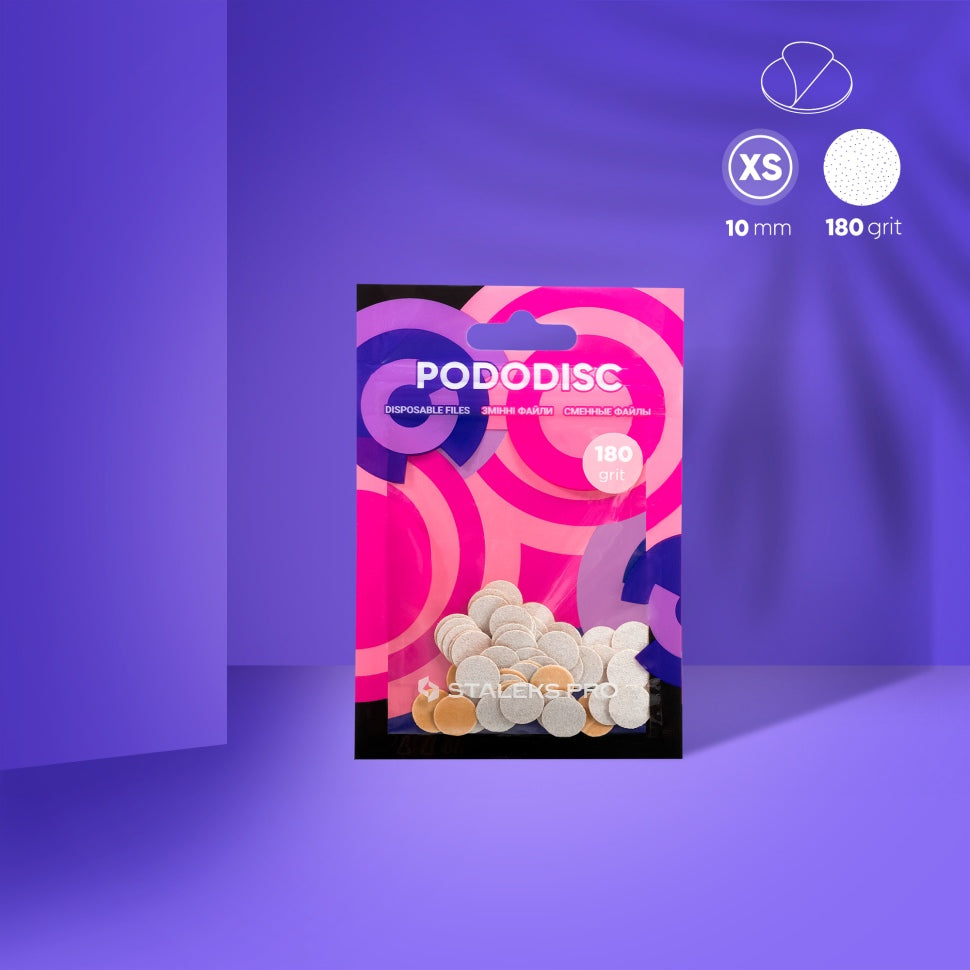 Fodere bianche estraibili per Podo Disk XS PDF-10W granulometria 80-320 (50 pz.) STALEKS PRO