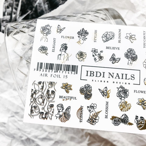 Sticker Air Foil 15 di IBDI Nails