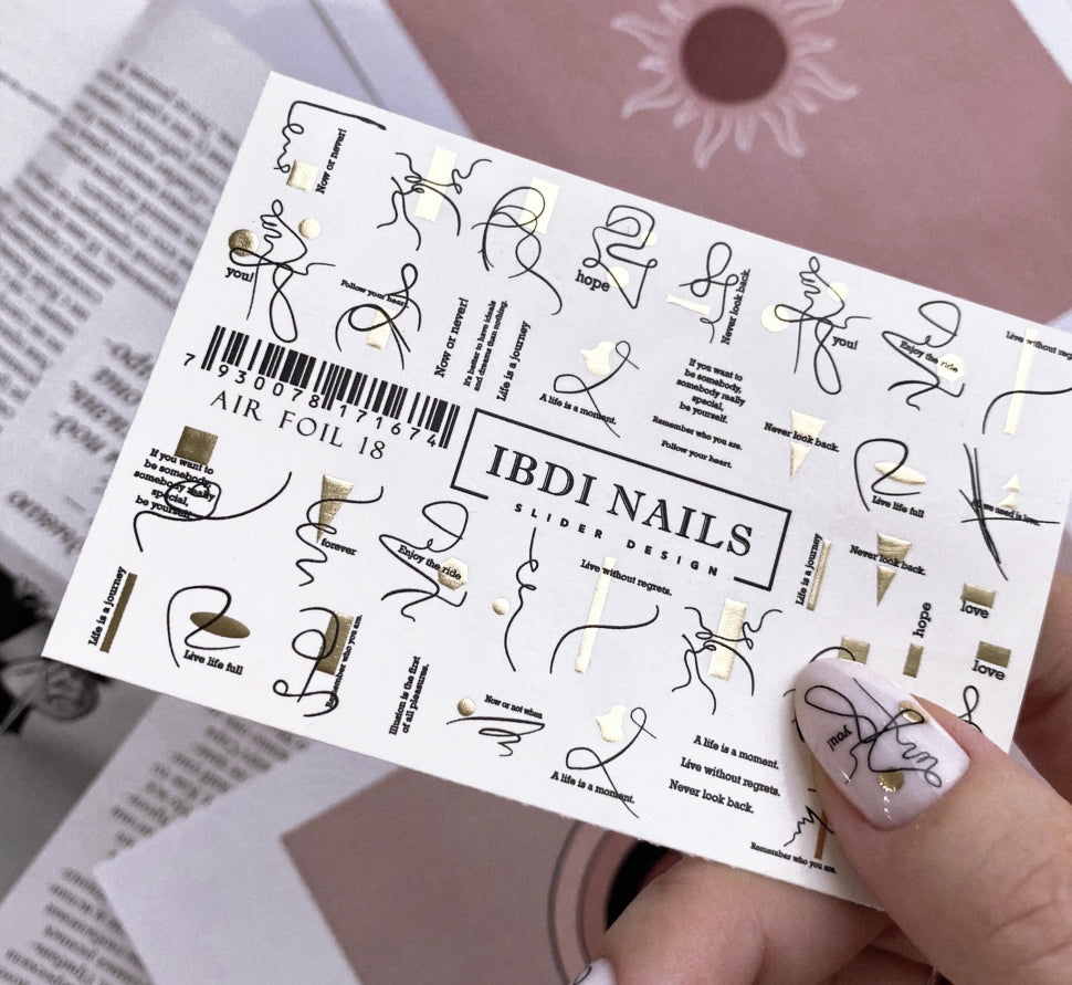 Sticker Air Foil 18 von IBDI Nails