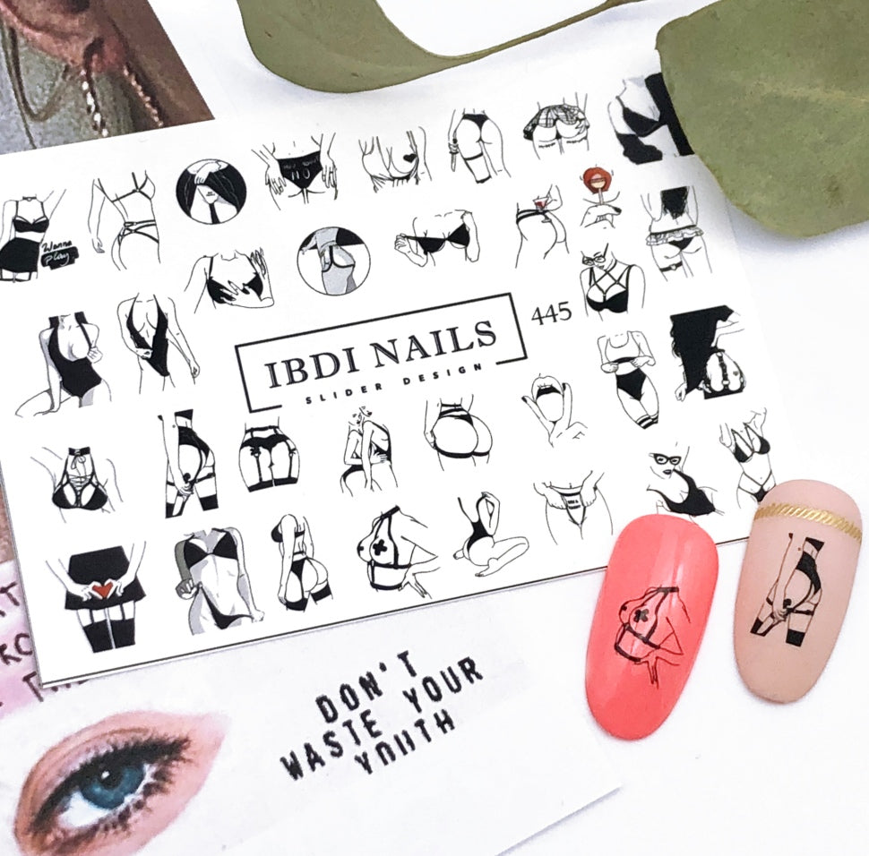 Sticker No. 445 by IBDI Nails