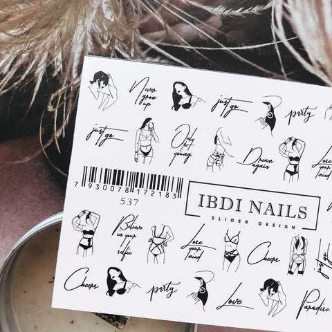 Sticker № 537 от IBDI Nails