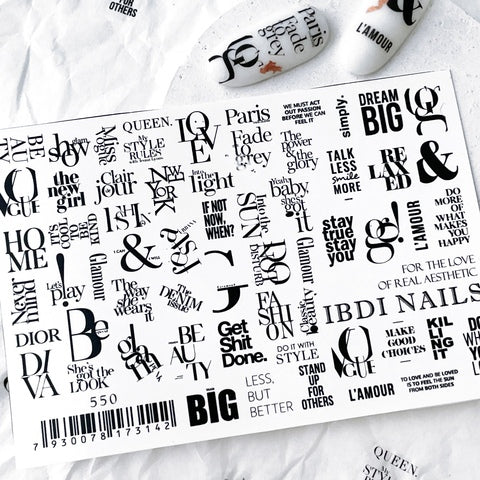 Sticker Nr. 550 от IBDI Nails