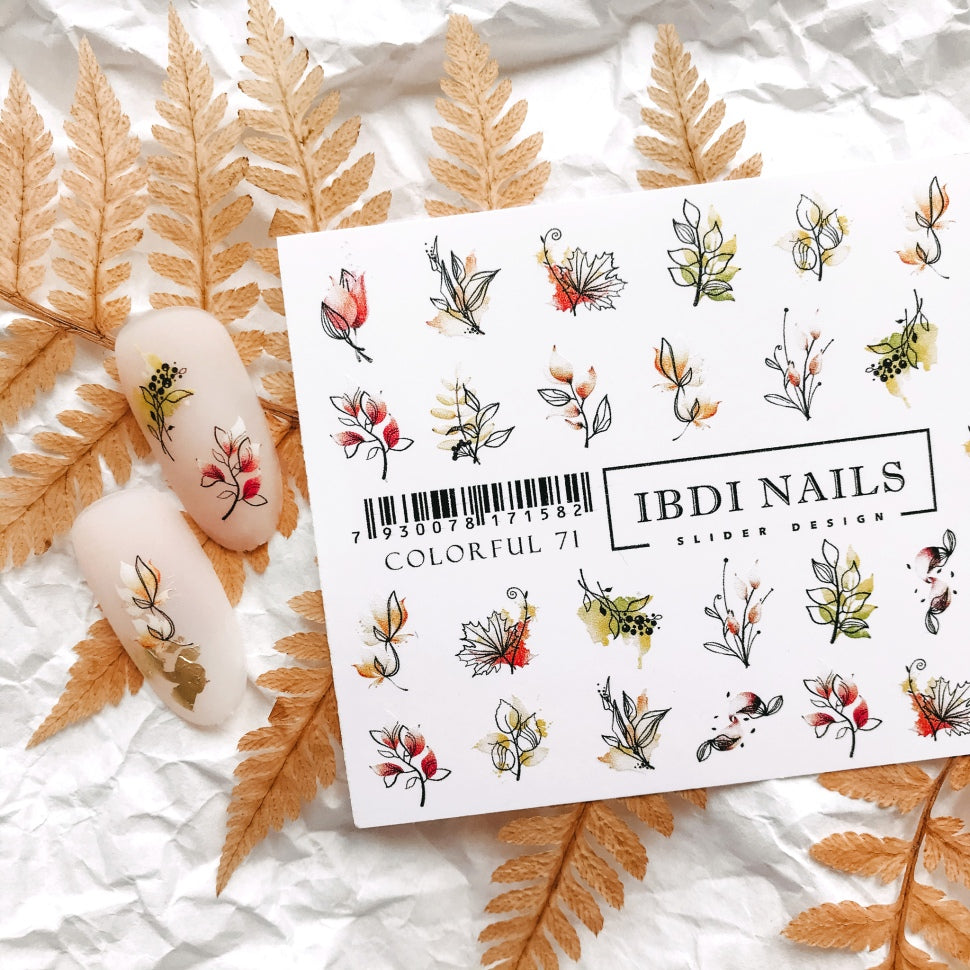 Sticker COLORFUL No. 71 from IBDI Nails