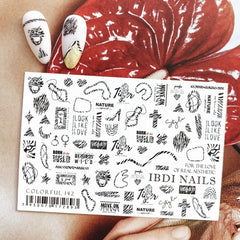 Sticker COLORFUL Nr.142 di IBDI Nails