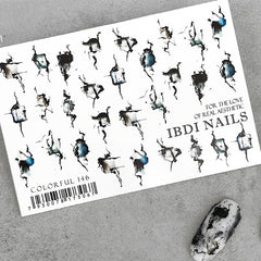 Sticker COLORFUL Nr.146 di IBDI Nails