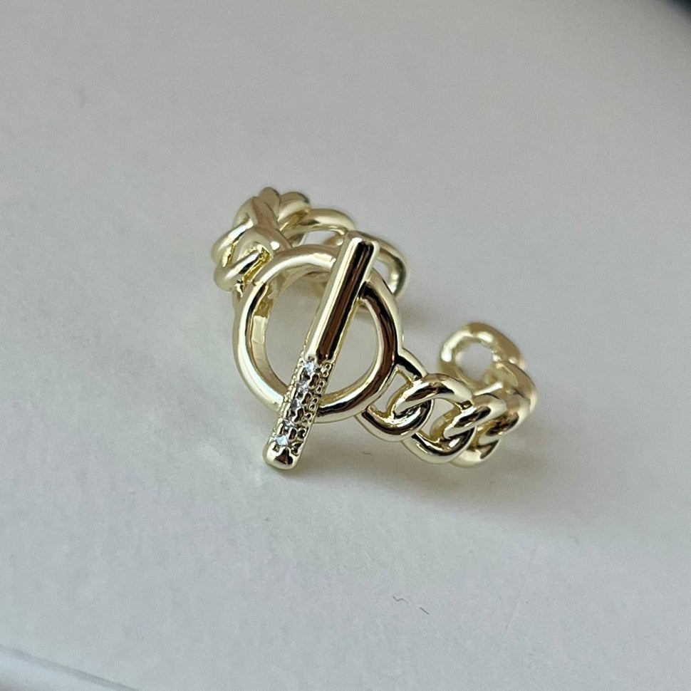 Anello da donna adatto a tutte le misure in oro n. 8