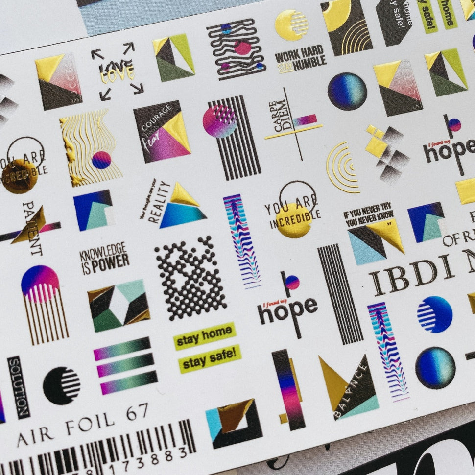 Sticker Air Foil 67 from IBDI Nails