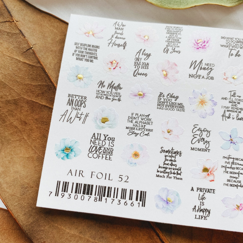 Sticker Air Foil 52 di IBDI Nails