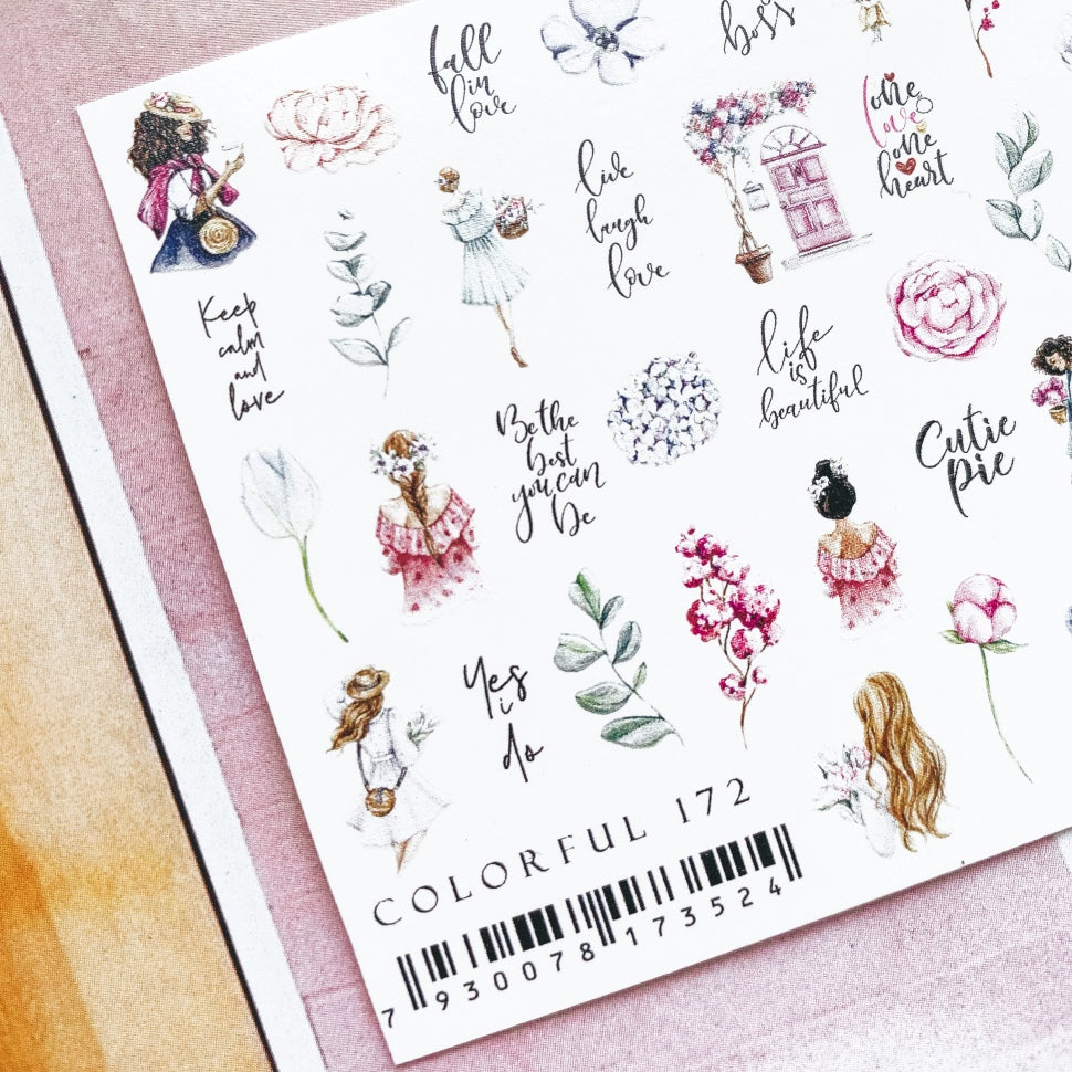 Sticker COLORFUL 172 от IBDI Nails