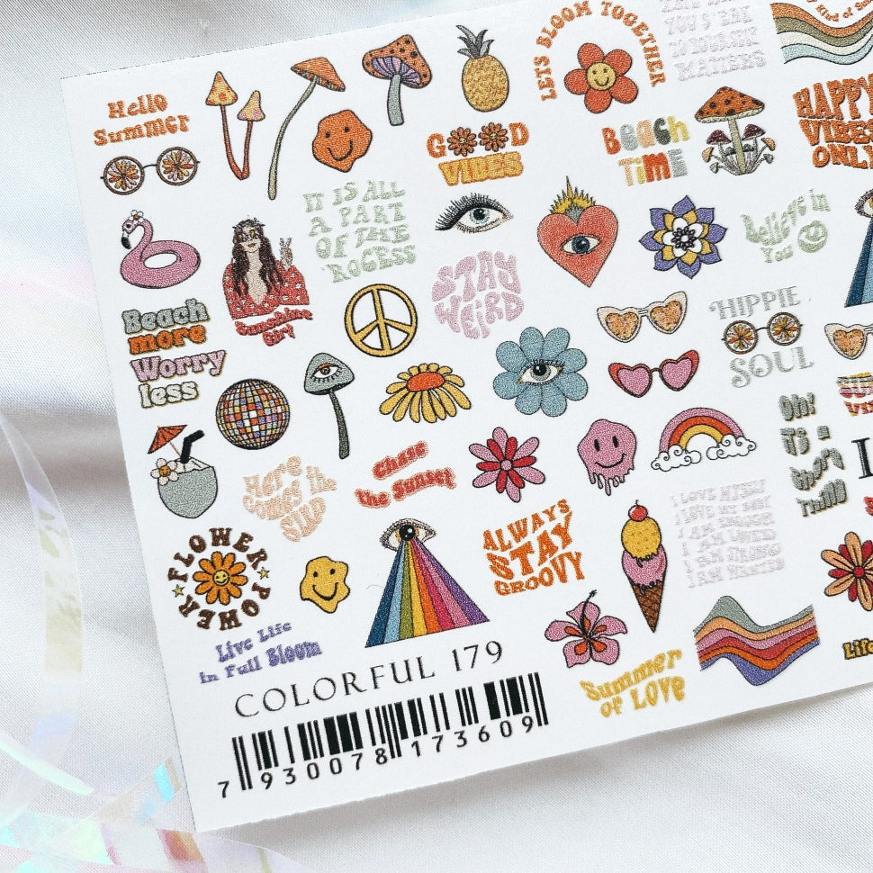 Stickers COLORFUL 179 from IBDI Nails