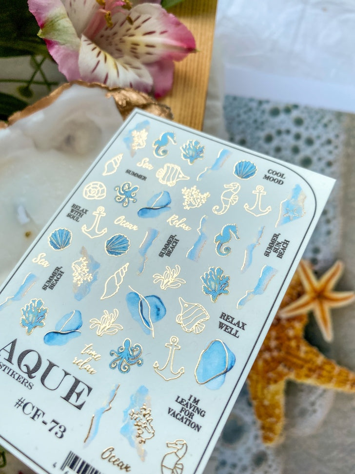 Slider with foil CF73 (water-soluble stickers) from Laque