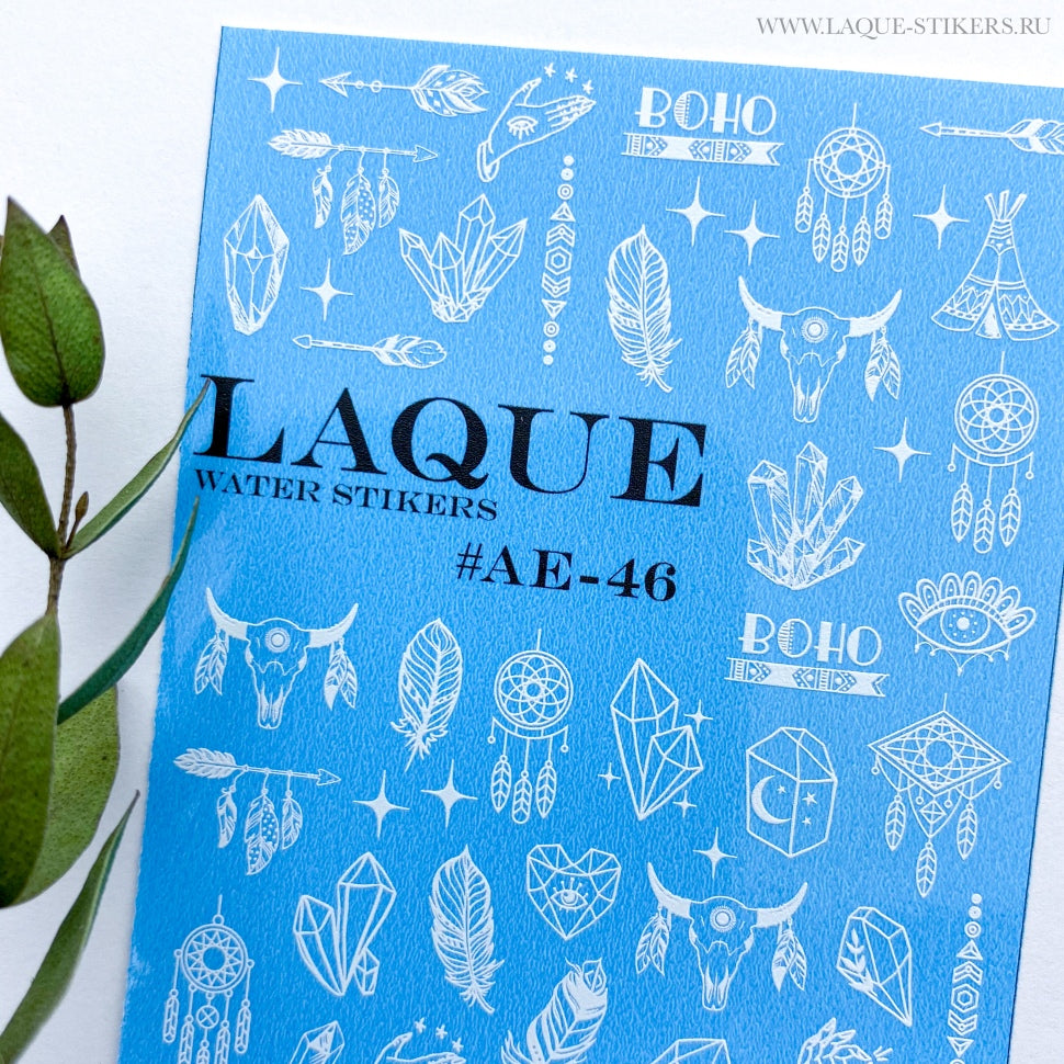 Sticker Design AE46 whiteby LAQUE (Water-soluble stickers)