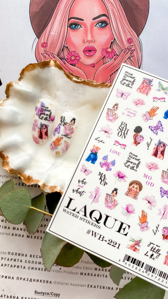 Sticker Design WB221 (Water-soluble Stickers) by Laque