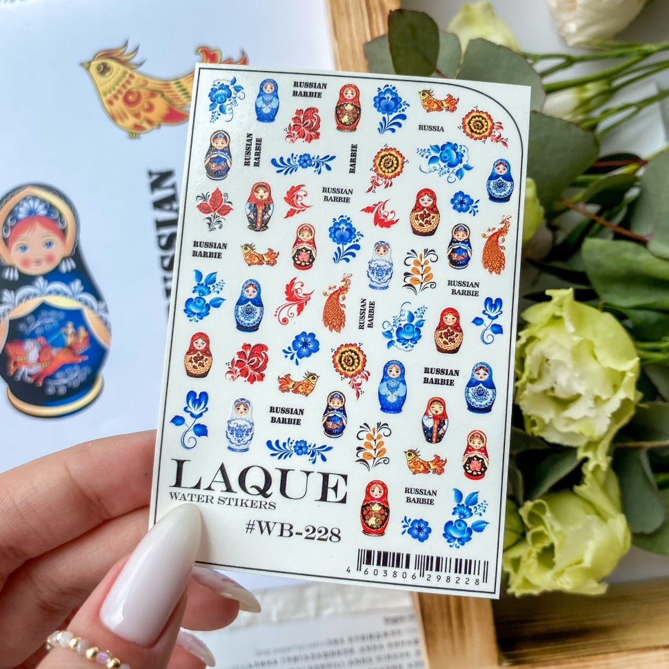 Sticker Design WB228 (adesivi a base d'acqua) di Laque