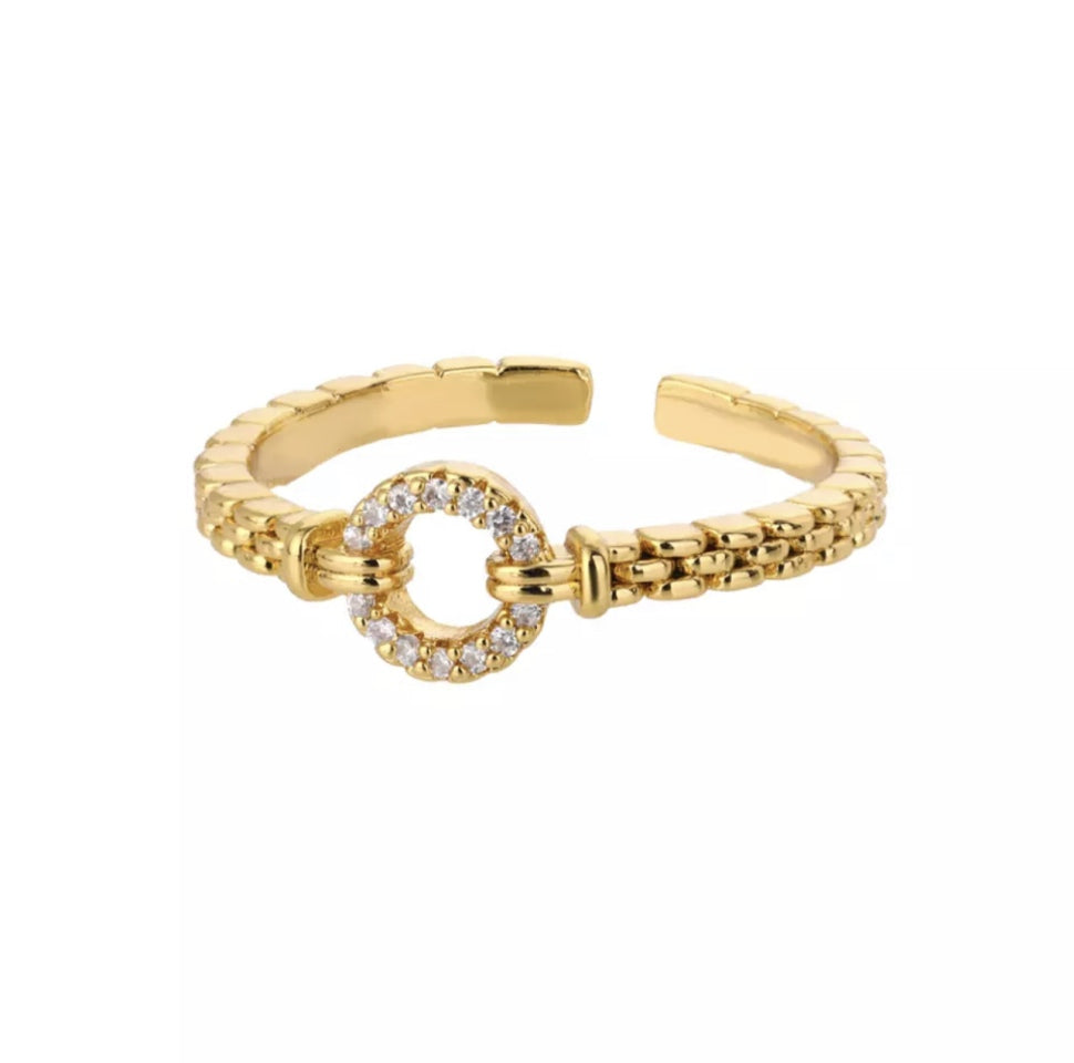 Anello da donna adatto per tutte le misure in oro numero 9