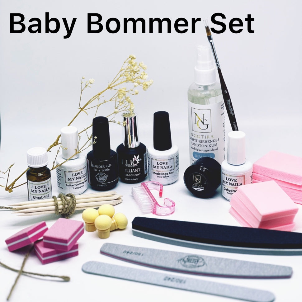Babyboomer SET with gradient technique and aeropuffing
