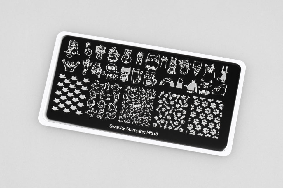 Stamping Platte Schablone Nr. 118 von Swanky