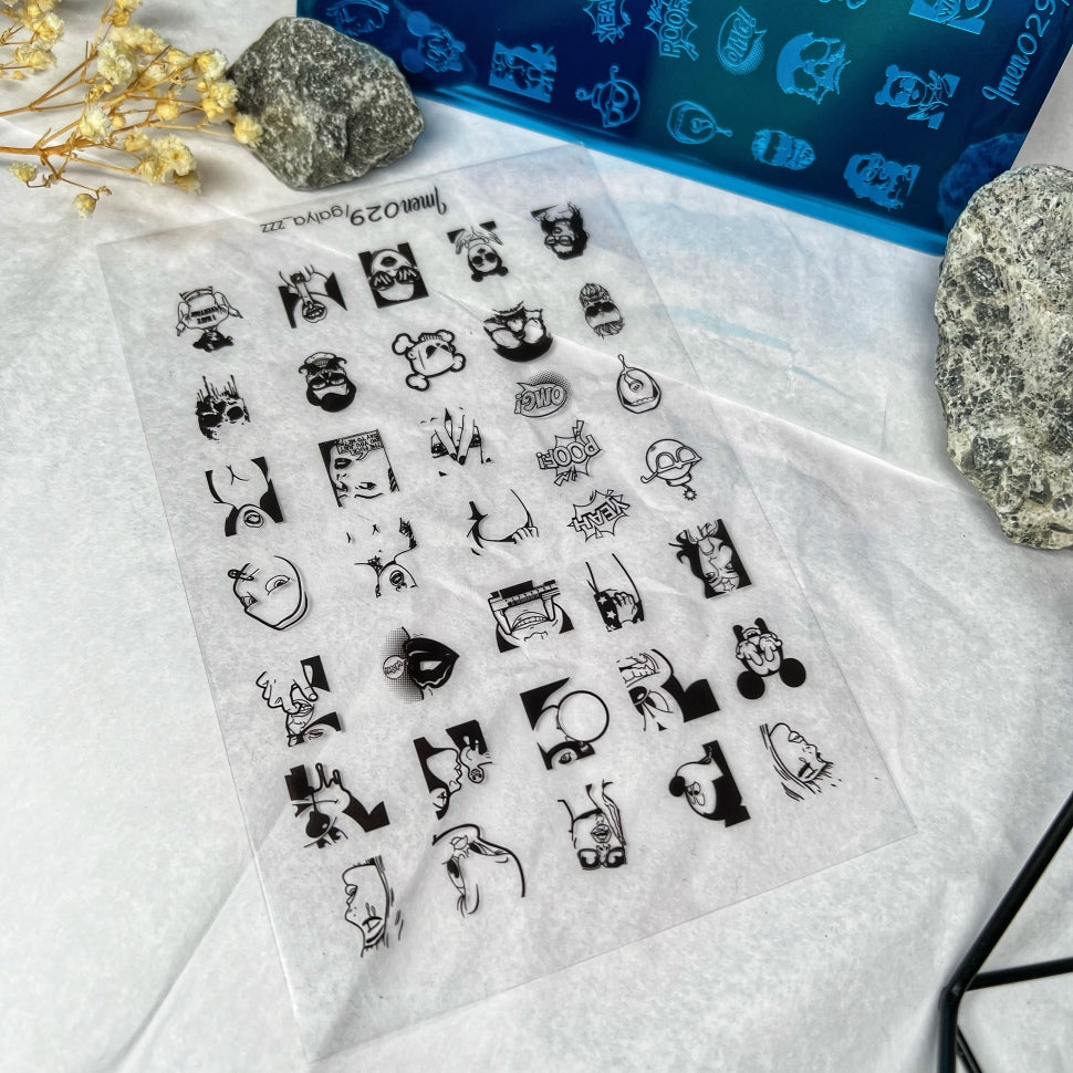 Stamping Plate Schablone Nr.29 di Imen