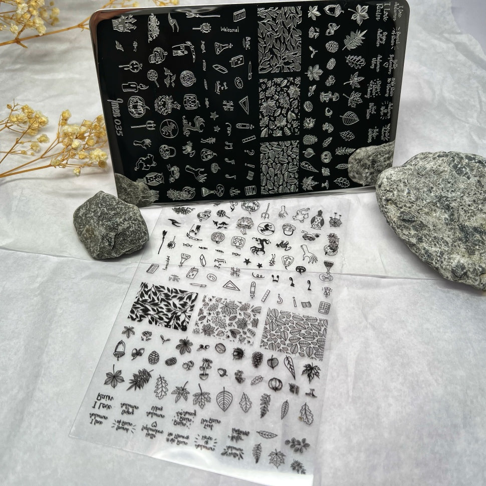 Stamping Plate Stencil No.35 by Imen