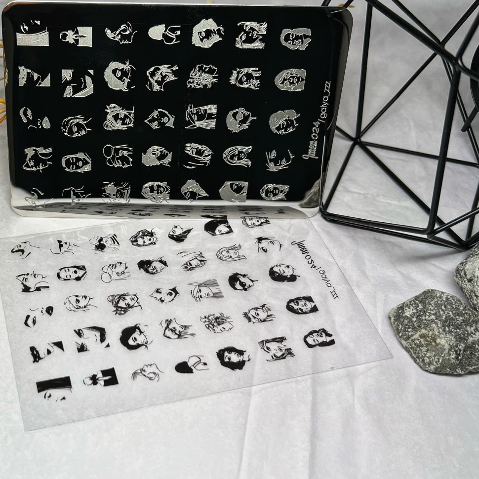Stamping Plate Stencil No. 24 by Imen