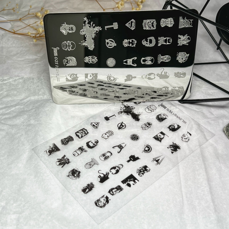 Stamping Plate Stencil No. 21 di Imen