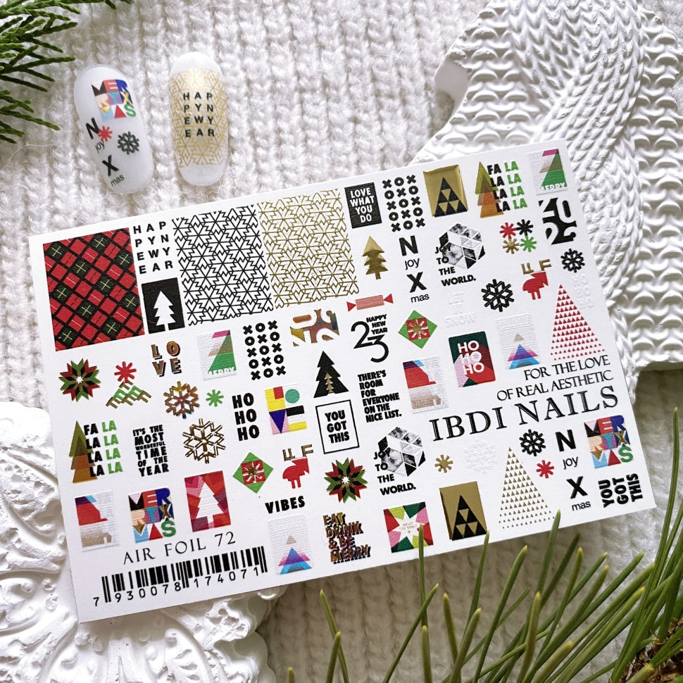 Sticker Air Foil 72 от IBDI Nails