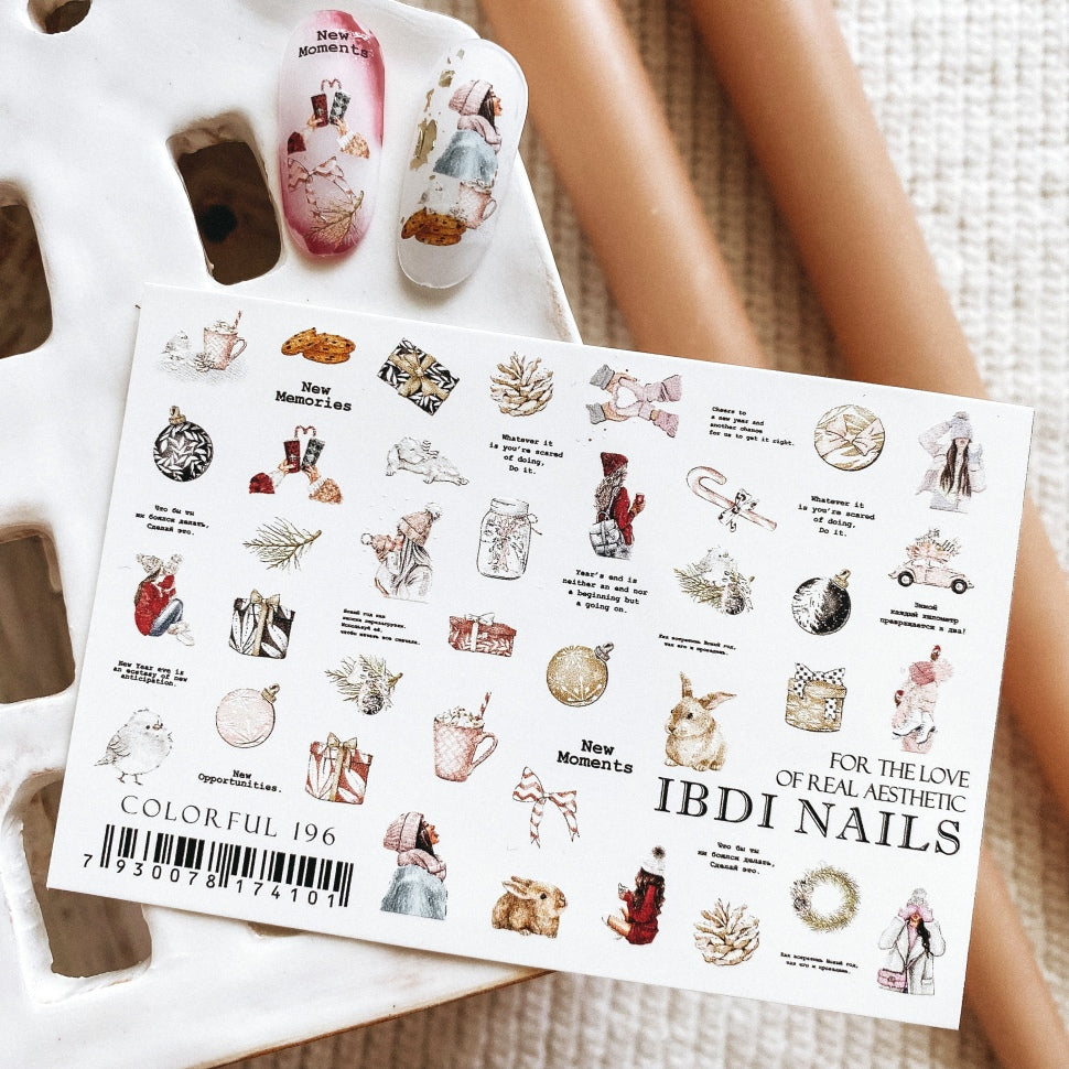 Stickers COLORFUL 196 from IBDI Nails