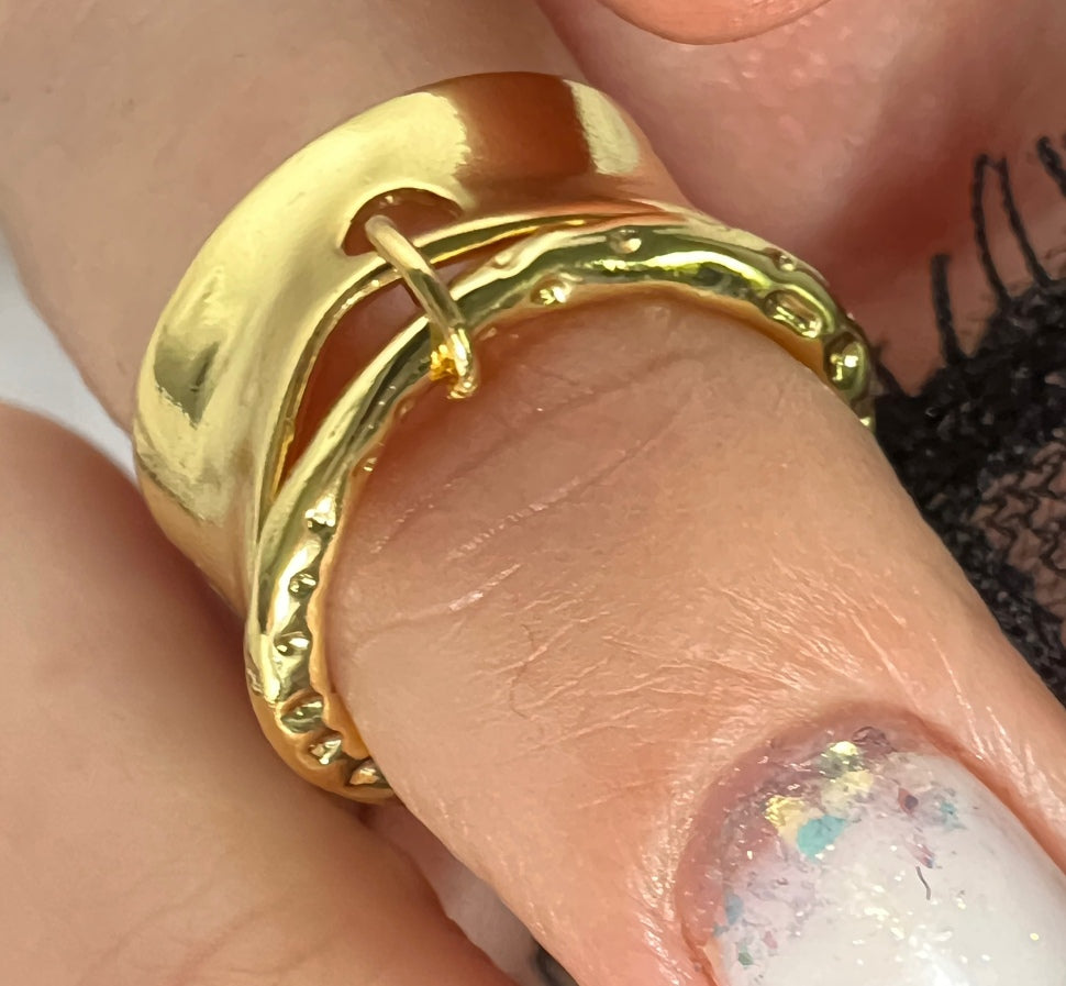 Anello da donna adatto a tutte le taglie in oro numero 12