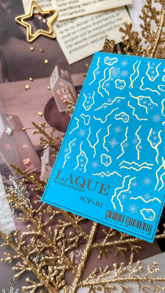 Slider with foil CF91 (water-soluble stickers) from Laque
