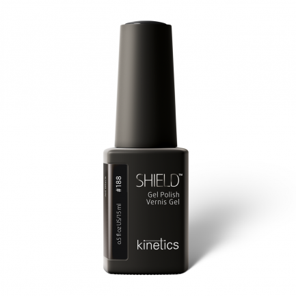 Kinetics SHIELD Gel Polish Jet Black No.188 (15ml)