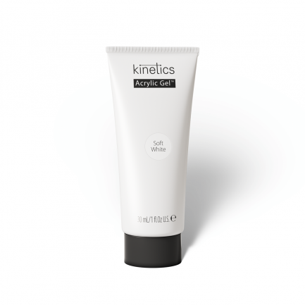 Arcylic Gel Soft White in Tube from Kinetics 30ml/60ml