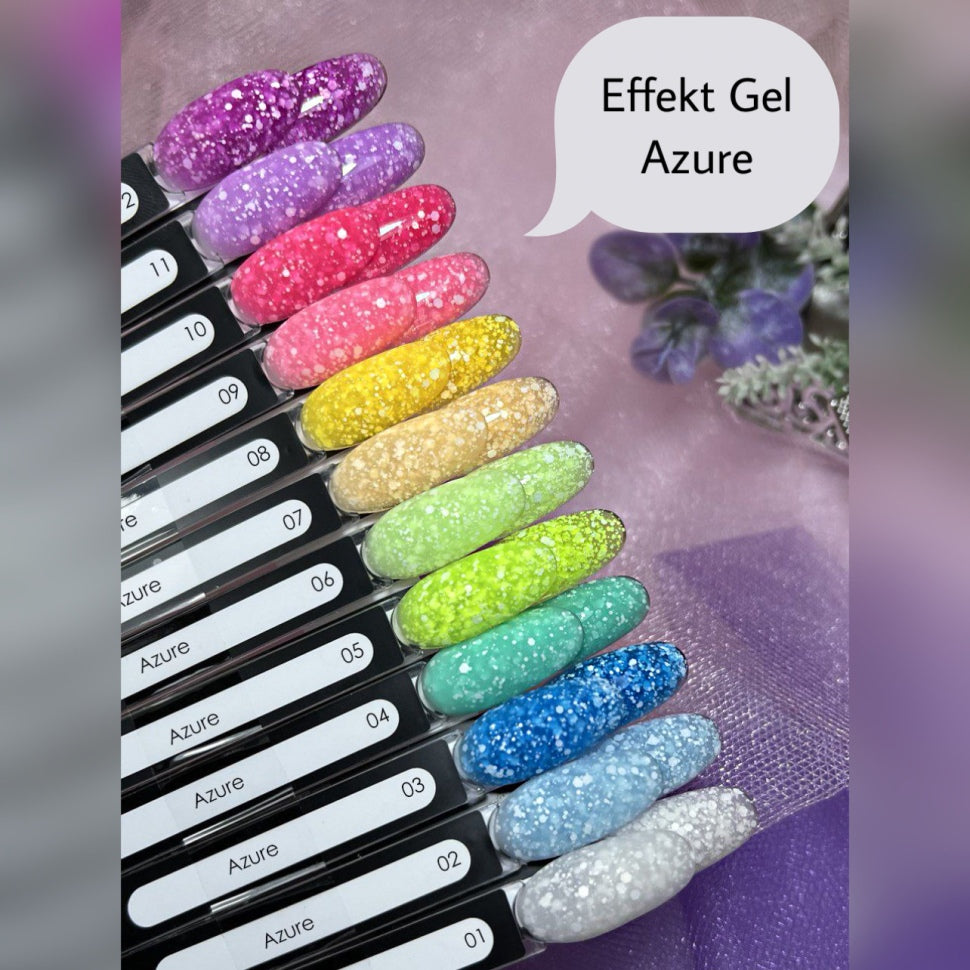 Gel per effetto nail art AZURE 5ml di NOGTIKA in 12 colori